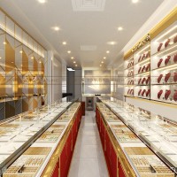 Thiết kế nội thất tiệm vàng Ngọc Trâm Quyền tại Bến Tre